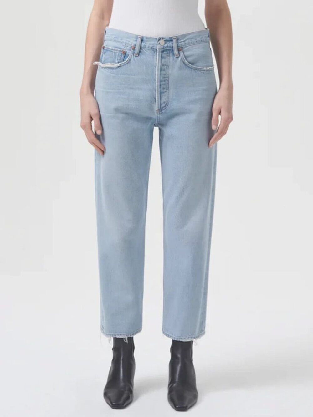 Agolde 90s Crop Light Wash Size 25 Jeans